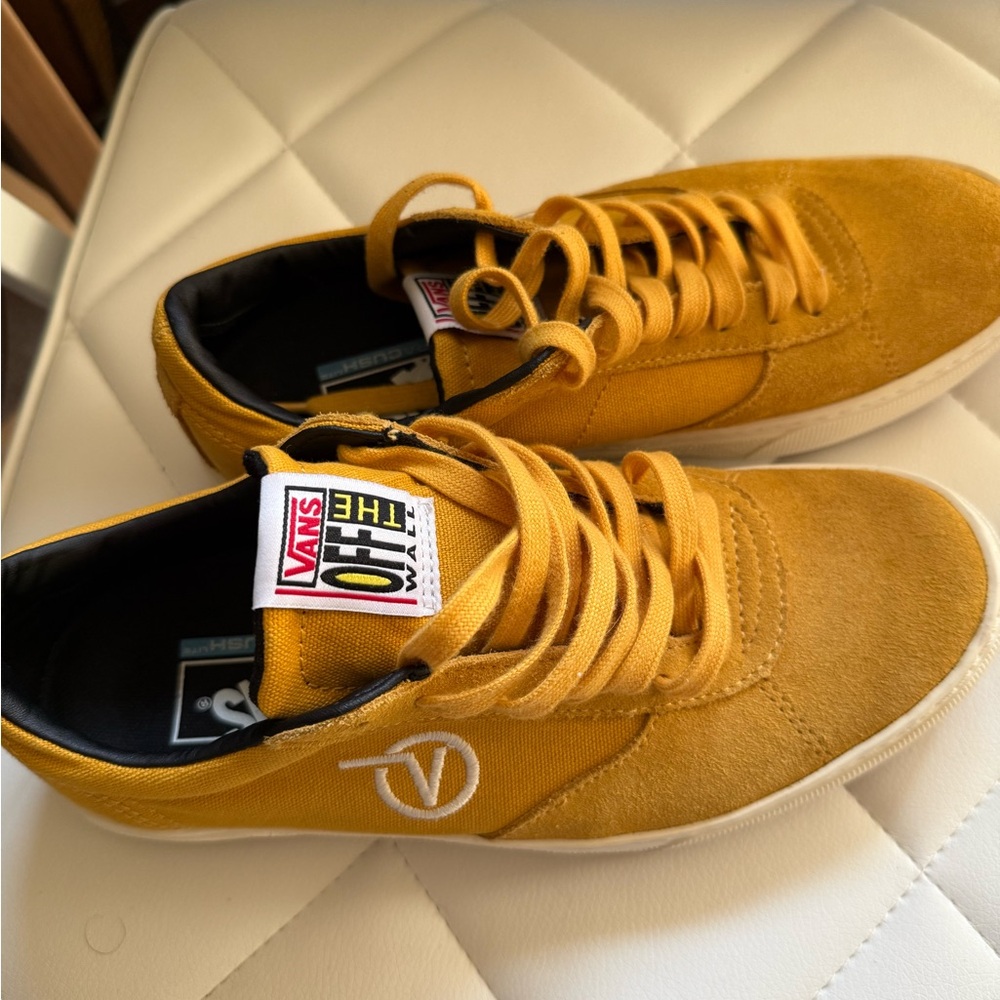 Vans Yellow Retro-Inspired Sneakers